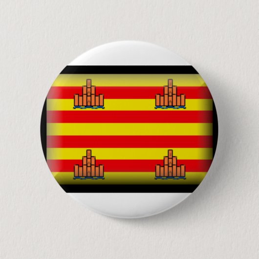 Ibiza Spain Flag Ronde Button 5,7 Cm (Voorkant)