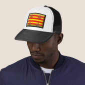 Ibiza Spain Flag Trucker Pet (In situ)