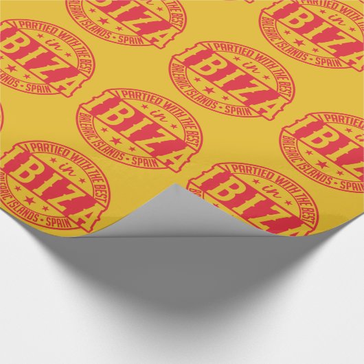 IBIZA Spain gift Cadeaupapier (Hoek)