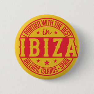 IBIZA Spain-knoppen Ronde Button 5,7 Cm