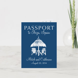 Ibiza Spain Passport Wedding Invitation
