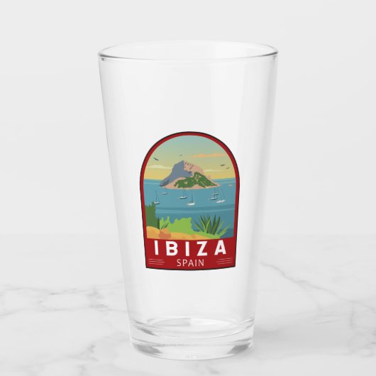Ibiza Spain Travel  Art Glas (Voorkant)