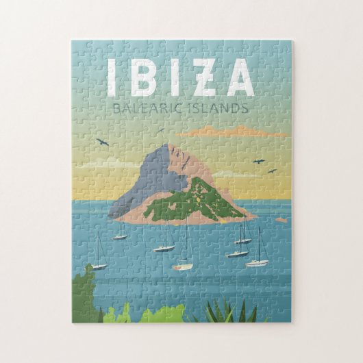 Ibiza Spain Travel  Art Legpuzzel (Verticaal)