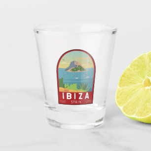 Ibiza Spain Travel  Art Shot Glas