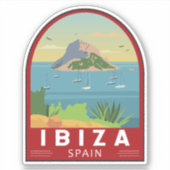 Ibiza Spain Travel  Art Sticker (Voorkant)