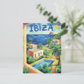 Ibiza Spain Travel Briefkaart (Staand voorkant)