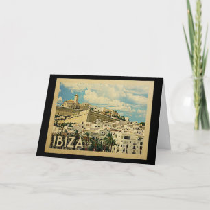 Ibiza Spain Vintage Travel Kaart
