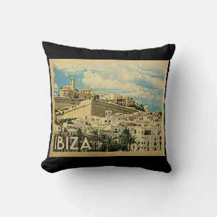 Ibiza Spain Vintage Travel Kussen