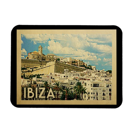 Ibiza Spain Vintage Travel Magneet (Horizontaal)