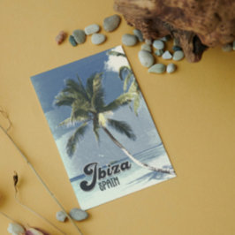 Ibiza Spain Vintage Travel Poster Briefkaart