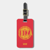 IBIZA Spanje aangepast bagagelabel (Voorkant verticaal)