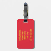 IBIZA Spanje aangepast bagagelabel (Achterkant verticaal)