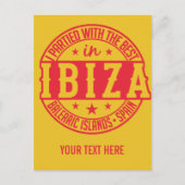 IBIZA Spanje aangepast briefkaart (Voorkant)