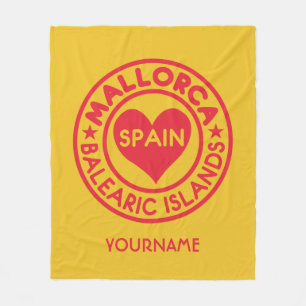 IBIZA Spanje, aangepast monogram en deken van de k