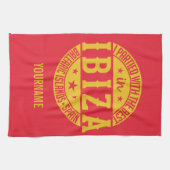 IBIZA-spanje, aangepast monogram handdoek (Horizontaal)