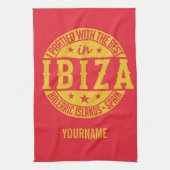 IBIZA-spanje, aangepast monogram handdoek (Verticaal)