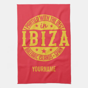 IBIZA-spanje, aangepast monogram handdoek