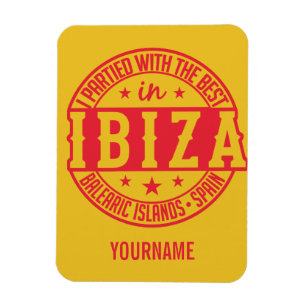 IBIZA Spanje aangepast monogram magneet