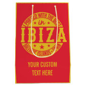 IBIZA Spanje aangepaste cadeaaszakken Medium Cadeauzakje (Achterkant)