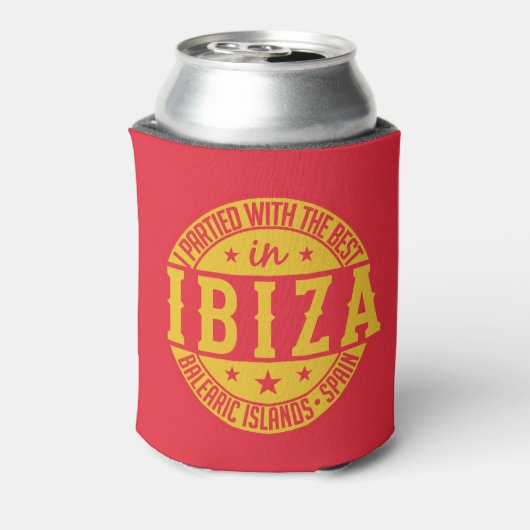 IBIZA Spanje aangepaste drink koeler (Blikje Achterkant)