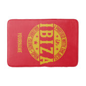 IBIZA Spanje aangepaste monogram badmat (Voorkant)