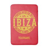 IBIZA Spanje aangepaste monogram badmat (Voorkant Verticaal)