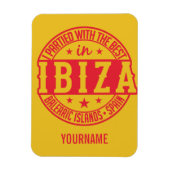 IBIZA Spanje aangepaste monogram magneet (Verticaal)