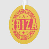 IBIZA Spanje aangepaste ornament (voorkant)