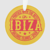 IBIZA Spanje aangepaste ornament (voorkant)