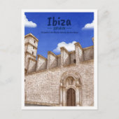 Ibiza Spanje Aquarel Reizen Briefkaart (Voorkant)