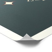 Ibiza Spanje Balearen Eiland elegant blauw Poster (Hoek)