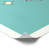 Ibiza Spanje Balearen Eiland retro Poster (Hoek)