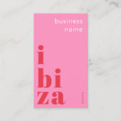 Ibiza Spanje bedrijf Visitekaartje (Voorkant)