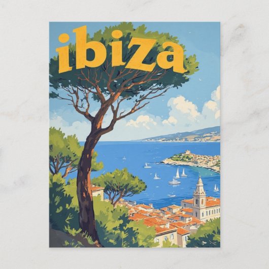 Ibiza Spanje Briefkaart (Voorkant)