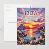Ibiza Spanje Briefkaart (Voorkant / Achterkant)