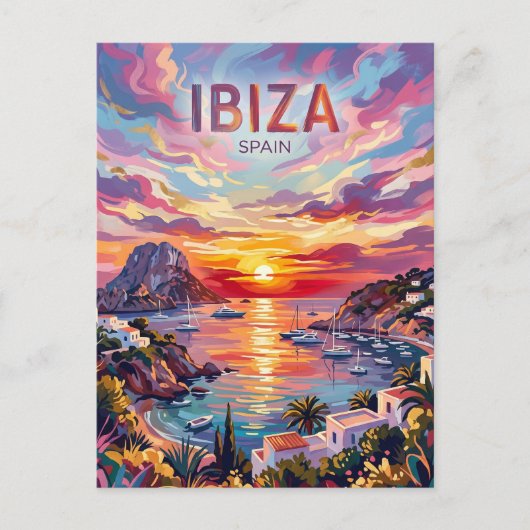 Ibiza Spanje Briefkaart (Voorkant)