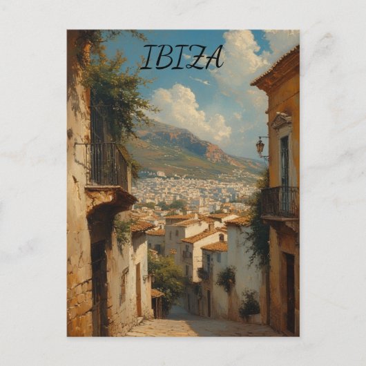 Ibiza Spanje Briefkaart (Voorkant)