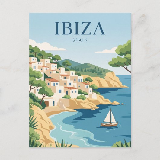 Ibiza Spanje Briefkaart (Voorkant)