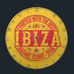 IBIZA Spanje dart board Dartbord<br><div class="desc">"Ik heb met de beste in IBIZA gepartitioneerd". Bekijk mijn winkel voor meer Spaanse objecten.</div>