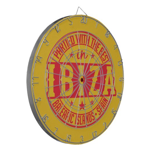IBIZA Spanje dart board Dartbord (Voorkant Links)