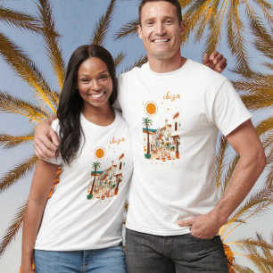 Ibiza Spanje Eivissa witte stad T-Shirt