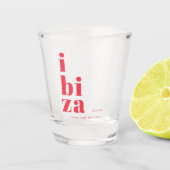 Ibiza Spanje España feest Geschoten glas (Voorkant)