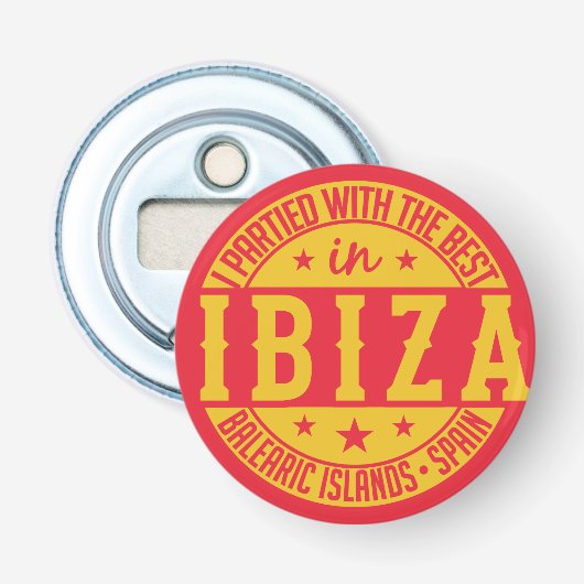 IBIZA Spanje flesopening Button Flesopener (Voorkant)