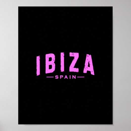 Ibiza Spanje Learic Eilanden Vakantie Zomer Strand Poster (Voorkant)