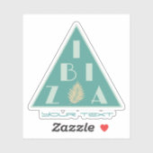 Ibiza Spanje logo modern strand kleuren Sticker (Vel)