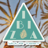 Ibiza Spanje logo modern strand kleuren Sticker