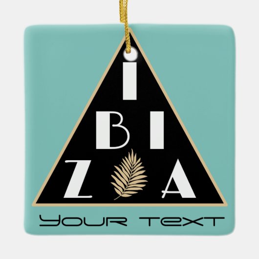 Ibiza Spanje logo moderne decoratie (Voorkant)