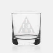 Ibiza Spanje logo moderne strandbar Whisky Glas (Achterkant)