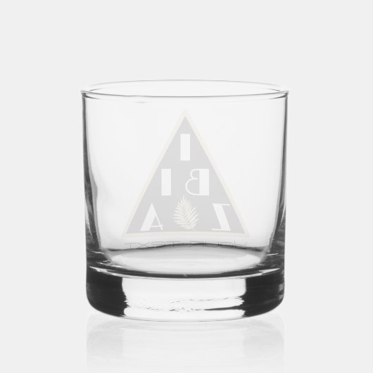 Ibiza Spanje logo moderne strandbar Whisky Glas (Achterkant)