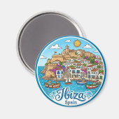 Ibiza Spanje Magneet (Voorkant / Achterkant)